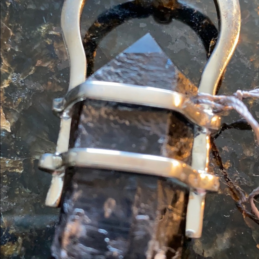 Smokey Quartz Crystal Pendant with 925 Sterling Silver - Picture 6 of 7